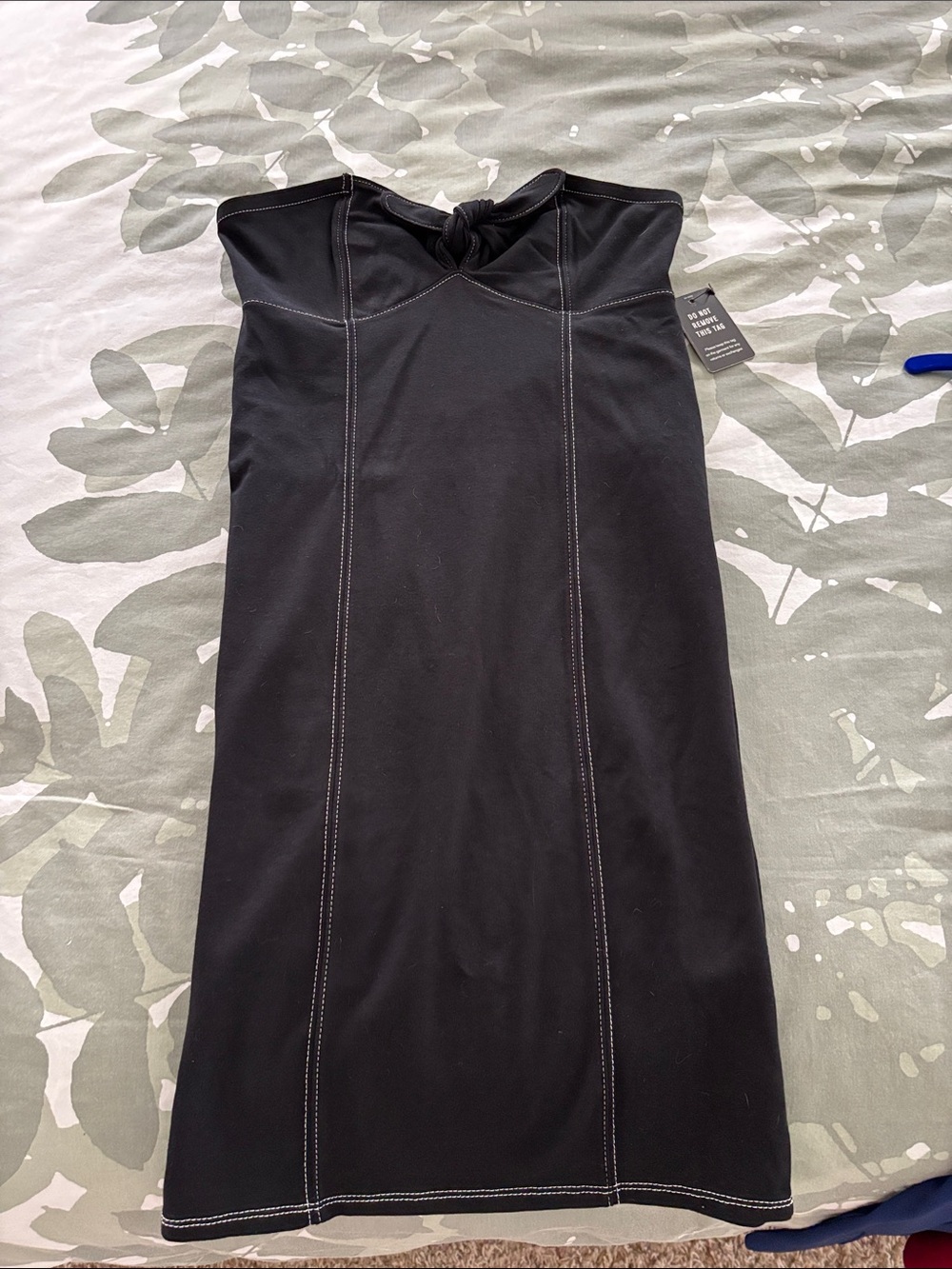 Black Express  Sleeveless Sheath Dress with Contrast Stitching NWT